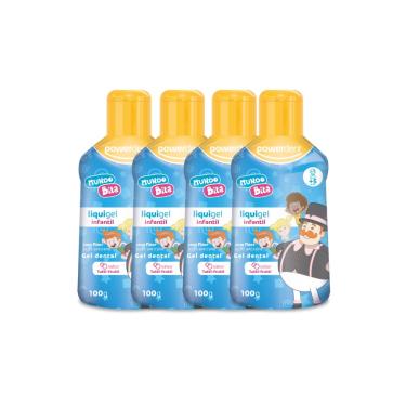 Imagem de KIT 4 Liquigel Infantil Powerdent Tutti-Frutti Mundo Bita