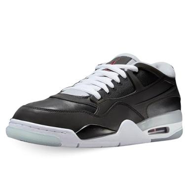 Imagem de Tênis masculino Air Jordan 4 RM (HV5184-010, preto/cinza lobo/branco/vermelho-fogo), Preto/Vermelho Fogo - Lobo Cinza-Branco, 43