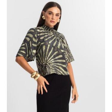 Imagem de Blusa Manga Flutuante de Viscose Endless Verde, GG, Verde