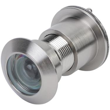 Imagem de Eumtenr Visualizador de porta, visor de porta HD de latão sólido 220 graus, com capa de privacidade, compatível com porta grossa de 3,5 cm a 6,5 cm, níquel acetinado