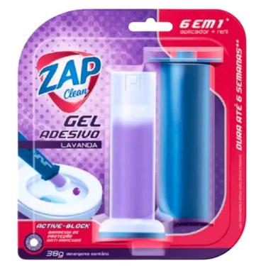Imagem de Gel Adesivo Desodorizaor 6 Em 1 Aplicador + Gel Lavanda Limpa E Perfuma Dura Até 6 Semanas Active-Block Com Barreira De Proteção Anti Manchas