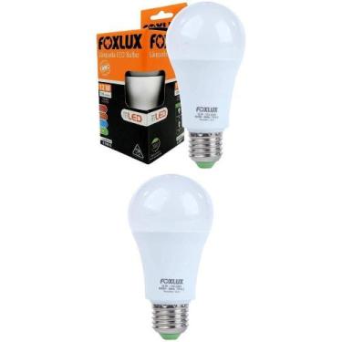 Imagem de Kit 2 Lâmpada Led Bulbo 12w 6500k Com Base E-27 Bivolt Foxlux