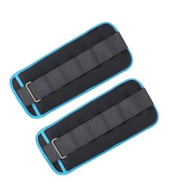 Imagem de Generic 2 peças de pesos para tornozelo/pulso, manguitos, pesos para braços, tiras de peso para pernas, treinamento de força para pilates, Total 2kg 31cmx12cm