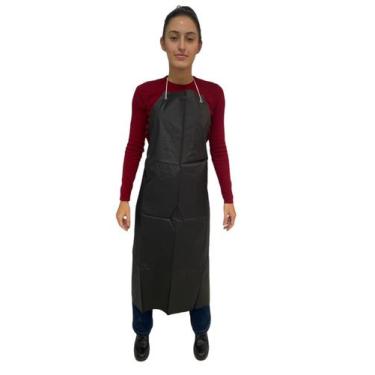 Imagem de Avental PVC C/Ilhós e Cordão EPI Uniforme - vinilseg, Preto, UNICO