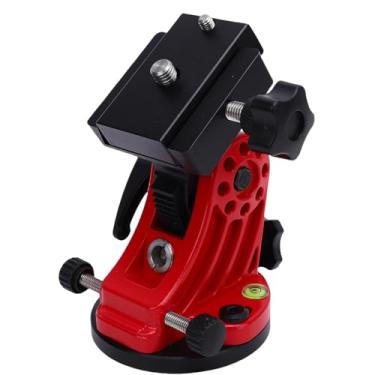 Imagem de Sanpyl Assento de ajuste Latitude, suporte de base de telescópio astronômico Latitude para acessório de fotografia de telescópio astronômico, suporte horizontal de 0° a 90° (vermelho)