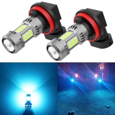 Imagem de Lâmpada de neblina LED PHINLION H8 H11 Ice Blue 3200lm 12V