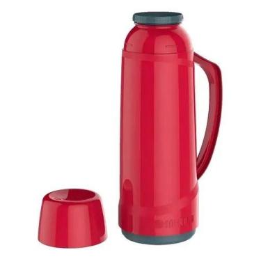 Imagem de Garrafa termica Soprano Cristal 1L vermelha - 44422