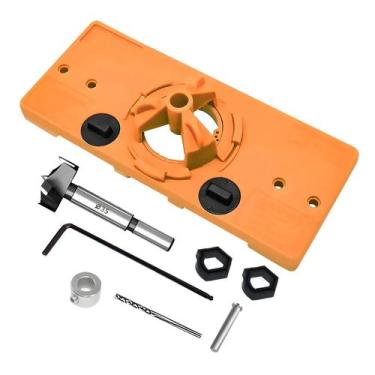 Imagem de Conjunto De Guia De Perfuração Para Dobradiças De Porta De Madeira De 