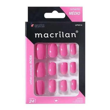 Imagem de Unhas Posticas Macrilan 24 Pc, ROSA UP301A