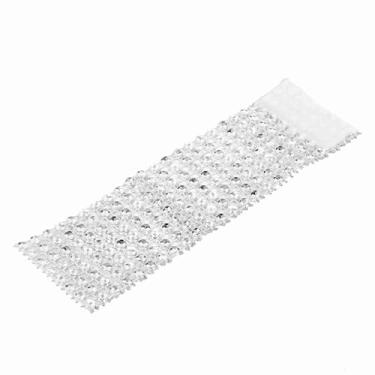 Imagem de Aramox Diamante Malha Guardanapo Anéis 50/100pcs, Elegante Plástico Cadeira Sash Anel para o Casamento de Natal, Com Design, Durável e Reutilizável (50pcs)