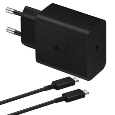 Imagem de Carregador Turbo Tipo - C Fonte 45W + Cabo Compatível Samsung Galaxy C