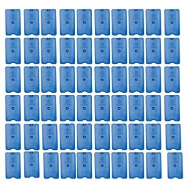 Imagem de kit 60 Placa Gelo Artificial Reutilizável Rígido 1000ml Bolsa Térmica 