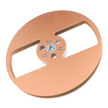 Imagem de Cryfokt Enrole para o Toca Adesivo de Fita de Bobina, Rolo de Fita Adesiva Vazia 2 Orifícios 7 Polegadas 1/4 -CC (Dourado)