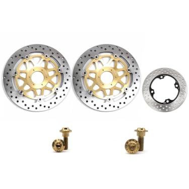 Imagem de Arashi Discos de freio dianteiros traseiros rotores com parafusos de montagem para Honda CBR900RR 1994-1997, peças de acessórios de reposição de motocicleta