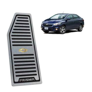 Imagem de Descanso De Pé Chevrolet Prisma 2013/2019 Aço Inox Preto