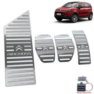 Imagem de Pedaleira Manual + Descanso Citroen Aircross 2017 2019 Inox
