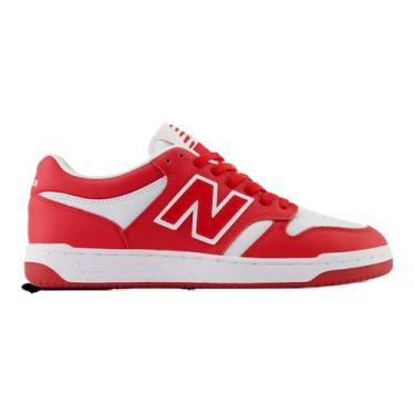 Imagem de New Balance Tênis masculino 480 V1, Team Red/White, 38 BR