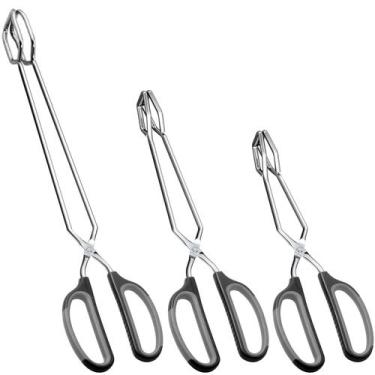 Imagem de Conjunto de pinças de tesoura HINMAY em aço inoxidável Conjunto de 3 (
