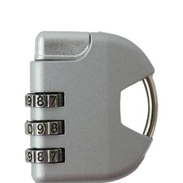 Imagem de Cadeado segredo tsa ajustavel senha antifurto portatil mala - Multicoi