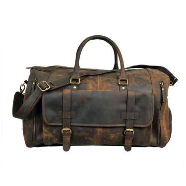 Imagem de Bolsa de Viagem de Couro Masculina, C CUERO, Marrom