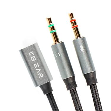 Imagem de Adaptador de fone de ouvido, cabo de áudio KBEAR 3,5 mm macho para fêmea tipo C, cabo USB C para dongle de áudio auxiliar compatível com leitores de MP3, leitores de CD, laptops, tablets, smartphones
