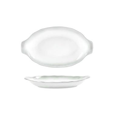 Imagem de Cerâmica sob o esmalte cor sólida pratos criativos domésticos redondos requintados - prato de peixe de 30,5 cm