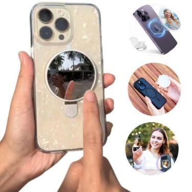 Imagem de Espelho Selfie Magnético Para Celular Smartphone Camera Traseira Vlog 