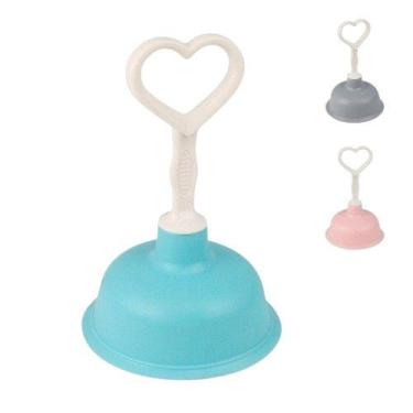 Imagem de Desentupidor de Pia Coração Cabo Removível Plástico 16.5cm - PRA VC, A