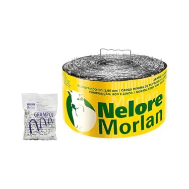 Imagem de Arame Farpado 500m Nelore Morlan com Brinde Grampo de 1kg
