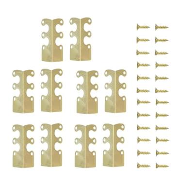 Imagem de Cantoneira Metálica Para Rodapé | 10 Peças Suprimentos De Proteção Para Móveis,de Bordas de Caixa,para Proprietários Inquilinos Escritório Casa Mesa Portas Armários Sala de Estar