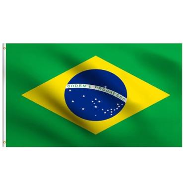 Imagem de Bandeira do país | 9,5 x 1,5 m | Cor vívida e à prova de desbotamento, poliéster 100D impresso, cores vibrantes, ilhós de latão, cabeça de lona de poliéster para ambientes internos e costura dupla com