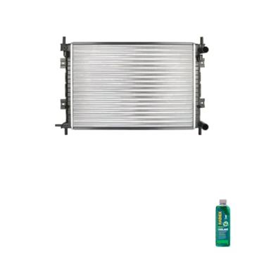 Imagem de Kit Radiador Ford Courier Fiesta 2000-2002 2009-2011 + Aditivo Radiador RadiEx Verde