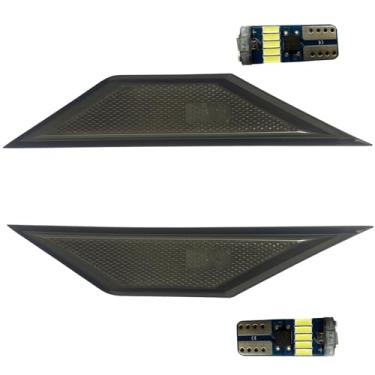 Imagem de QZQ Conjunto de luz de marcador lateral para para-choque dianteiro e lâmpadas brancas incluídas compatível com Honda Civic de 10ª geração 2016-2021