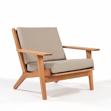 Imagem de Poltrona Lótus Stain Jatobá Acquablock Fendi - Casa e Jardim Móveis