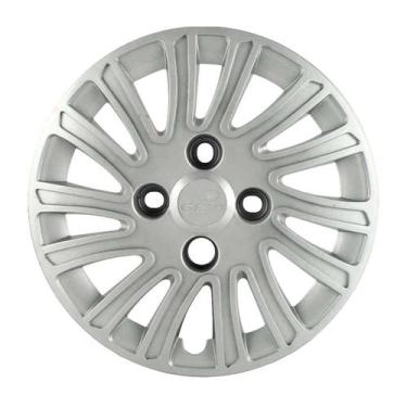 Imagem de Calota 093cb-pta aro 14 prata cubo baixo - unidade - GRID PRATA