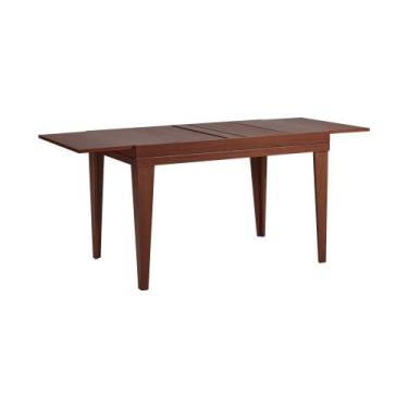 Imagem de Mesa de Jantar 1,20m Extensível 1,80m Gênova em Madeira Maciça Sem Vid