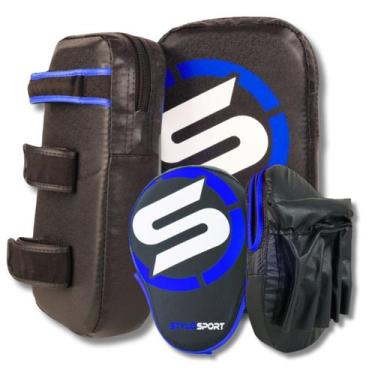 Imagem de Aparador De Chute Stylo + Manopla de Foco Azul - STYLO SPORT