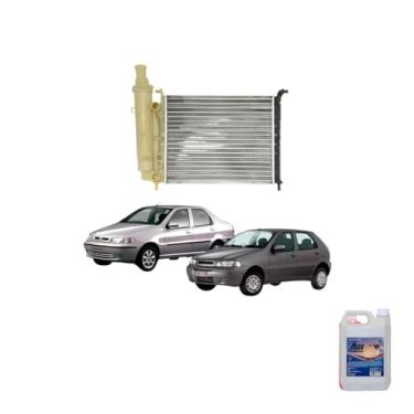 Imagem de Kit Radiador Palio 97> C/Ar Aditivo Radiador Radiex e Água Desmineralizada 5L
