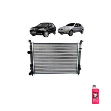 Imagem de Kit Radiador Palio 1.0/1.3/1.4 8/16V + Aditivo Radiador Pronto Uso 1L