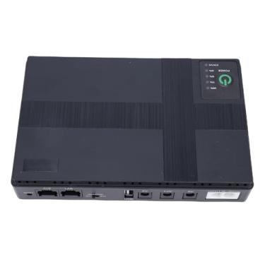 Imagem de ASHATA Mini UPS Com Fonte de Alimentação Ininterrupta de 8800mAh, Protege Roteadores WIFI, Modem, Câmeras, Com Porta USB POE, 5VDC/9VDC/12VDC, Potência de 18W, Design Compacto (Plugue dos EUA)