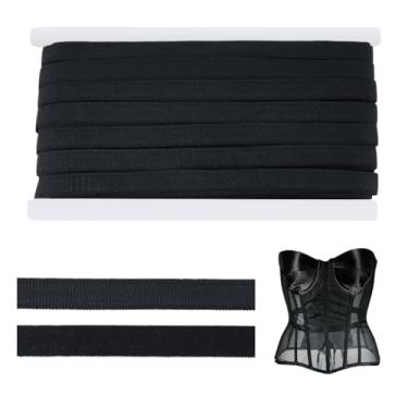 Imagem de PH PandaHall Capa para desossar de 22 metros, capa de costura óssea, aro de 1/2 polegada, fita de canalização, espartilho de tecido para costurar, artesanato, espartilho, confecção de vestido de