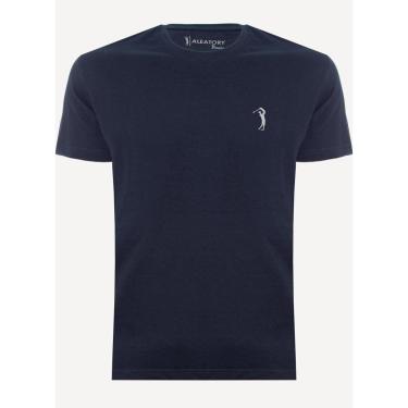 Imagem de Camiseta Azul Marinho Lisa Aleatory-Masculino
