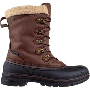 Imagem de Ice Fields Mangrove 2 Botas masculinas de inverno, quentes, isoladas, impermeáveis, com cadarço frontal, Marrom, 40