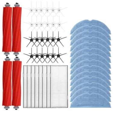 Imagem de GTIANHE-TAN Peças de aspirador de pó robô para Roborock S7, S70, S75, S7Max, peças de reposição para aspirador de pó (50 peças)