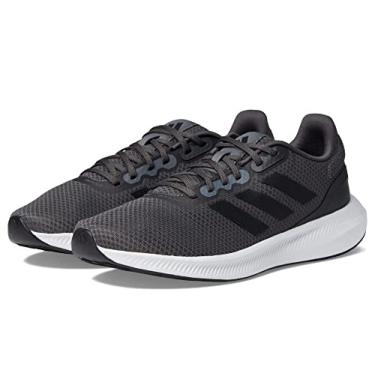 Imagem de adidas Tênis masculino Run Falcon 3.0, Cinza/preto/carbono, 8.5 Wide
