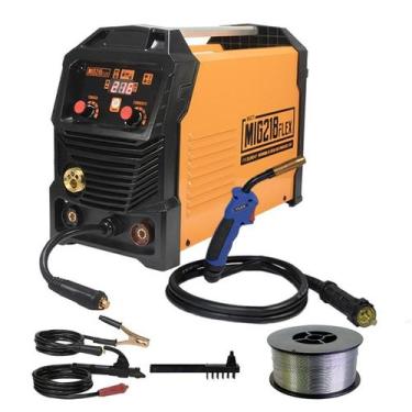 Imagem de Máquina Solda Mig 218a Multiprocesso 220v + 1kg Arame 0.8 Mm - PRÓ EUR