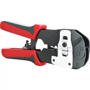 Imagem de Unicaserv Alicate De Crimpagem Para Conectores Rj-45 De Passagem Vermelho
