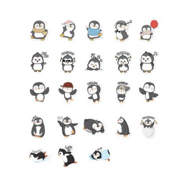 Imagem de Adesivos De Animais Fofos Para Crianças 30pcs Capivara Pato Pinguim Pa
