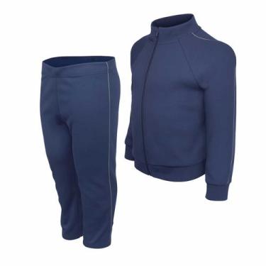 Imagem de Conjunto Juvenil Helanca Blusa com Zíper e Calça com Friso - Sete Sete