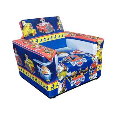 Imagem de Poltrona Infantil Mini Sofá Estampado - JR BRINQUEDOS, PATRULHA